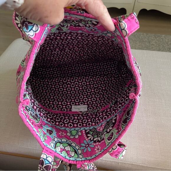 Vera Bradley Pink and Blue Floral Tote - Picture 4 of 4